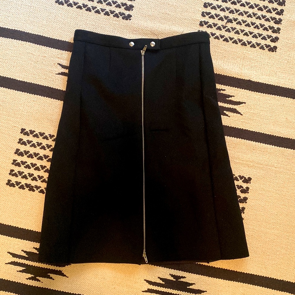 CELINE Wool A-Line Skirt